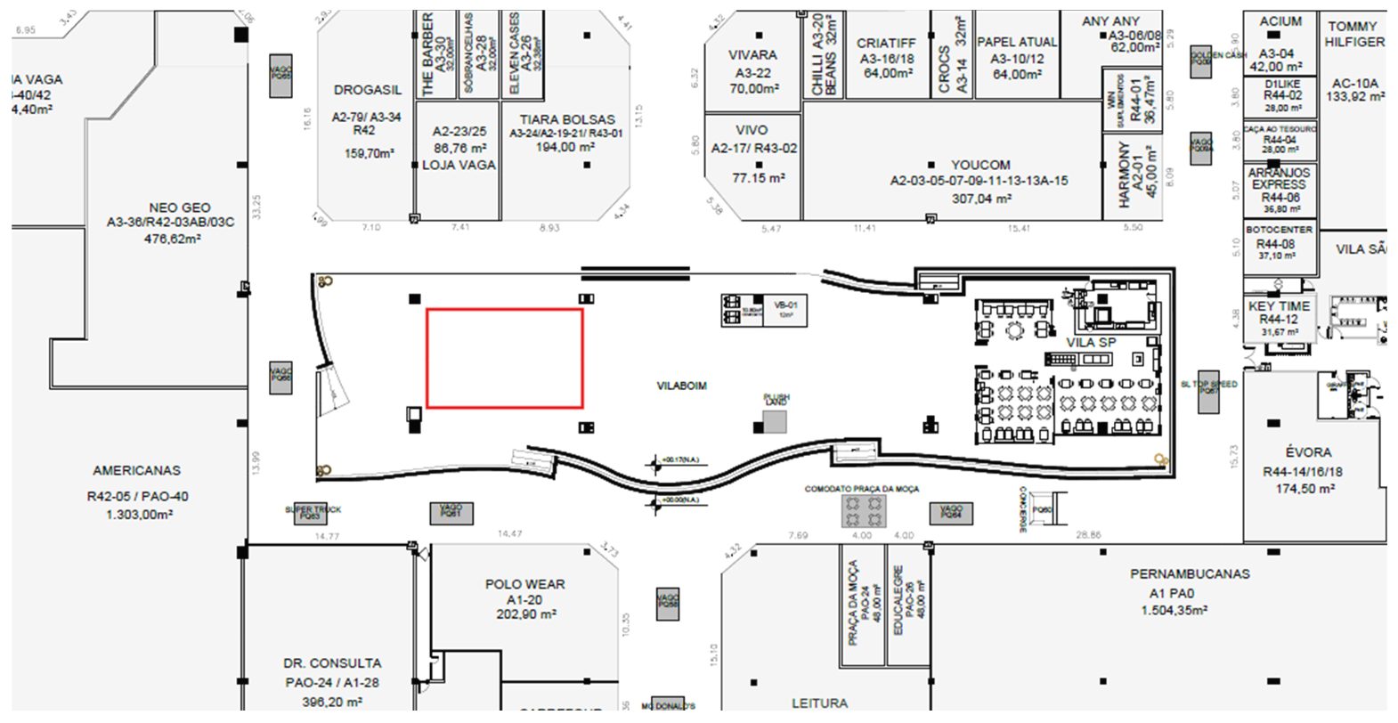 Planta do piso / Floor plan